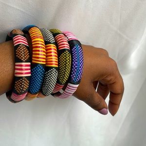 SOLD Multicolor weaved bracelets